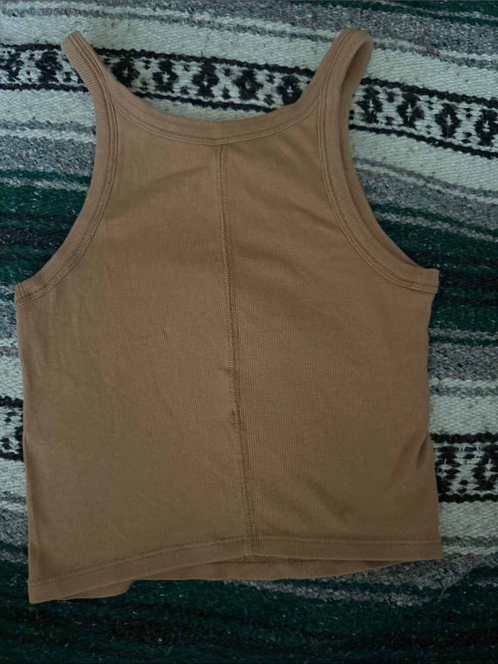 Everlane Ribbed Tank Top - Tan - Picture 2 of 3